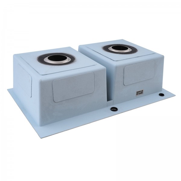 Chiuvetă de bucătărie dublă din inox alimentar BH7849DS BÖHM Satin 780x490x215 mm