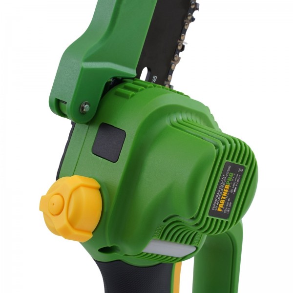 Set multifuncțional pe acumulator: foarfecă de grădină, fierăstrău cu lanț, trimmer și tijă telescopică PARTNERPRO, 2 acumulatori, brushless
