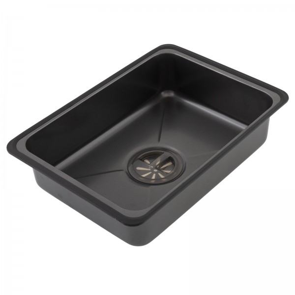 MH7546-SET-06 Chiuveta multifunctionala din inox nano black, honeycomb, seria Decor MIXXUS
