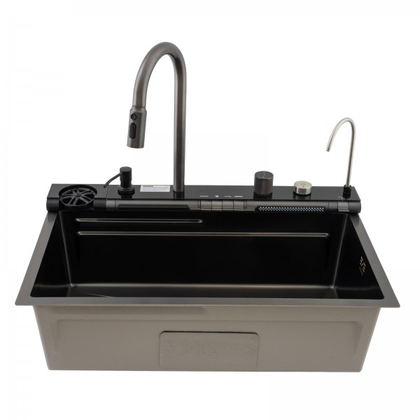 MH7546-SET-07 Chiuveta multifunctionala din inox nano black MIXXUS seria Decor