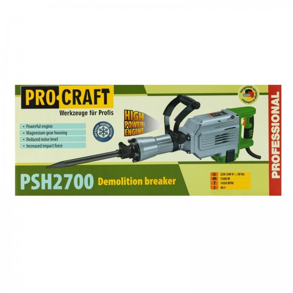 PSH2700 ciocan demolator PROCRAFT, Putere 1300 W
