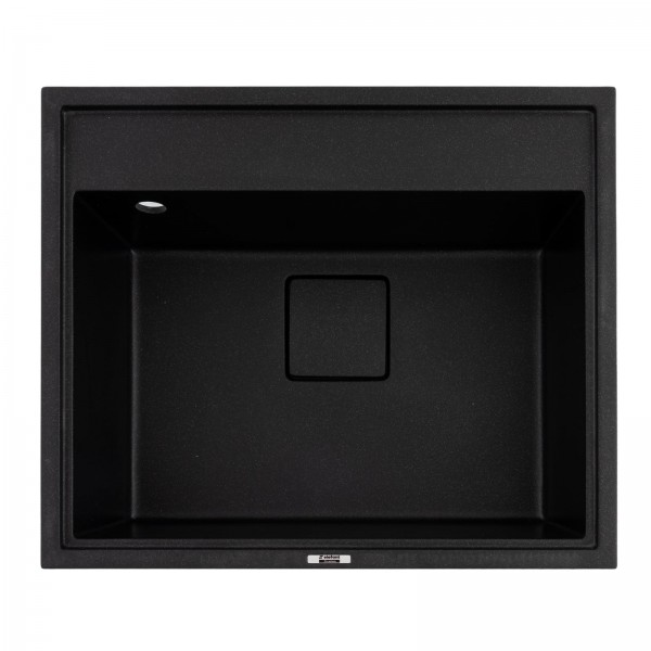 Chiuveta de bucatarie Elefant Premium SHERLIT, Negru metalic 600x500 mm