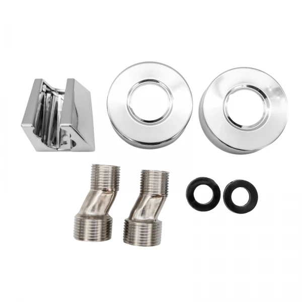 Baterie cada cu para de dus, zinc, crom, FLOW , FL BC-203ZC