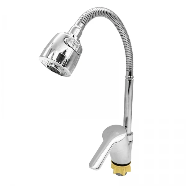 Baterie bucatarie cu pipa flexibila 2 functii, zinc, crom, FLOW , FL UF(17)-203ZC