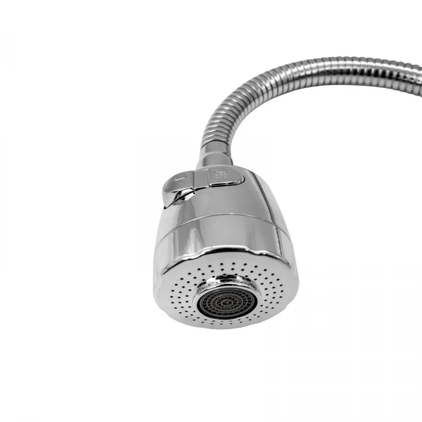 Baterie bucatarie cu pipa flexibila 2 functii, zinc, crom, FLOW, FL TE-535ZB