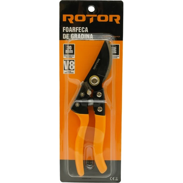 Foarfecă de grădină cu mâner cauciucat ROTOR