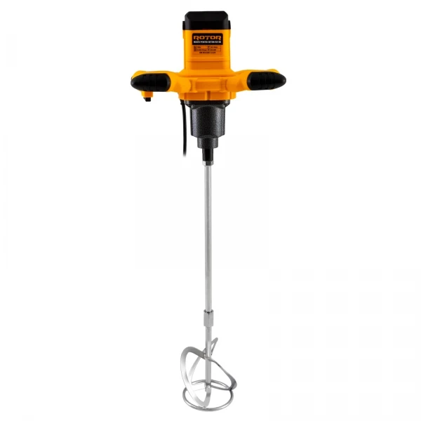 Mixer pentru beton ROTOR RX106, 1400 W, 2 viteze, 0-450 / 0-750 RPM, cu perii, tijă inclusă Mixer pentru beton ROTOR RX106, 1400 W, 2 viteze, 0-450 / 0-750 RPM, cu perii, tijă inclusă