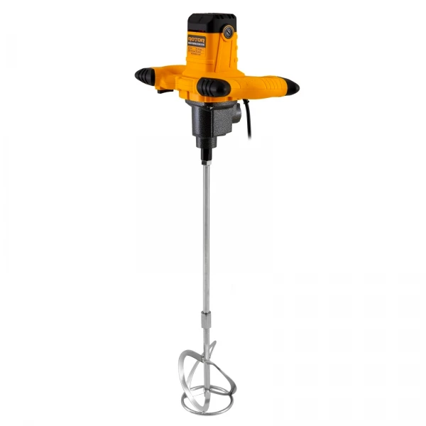 Mixer pentru beton ROTOR RX106, 1400 W, 2 viteze, 0-450 / 0-750 RPM, cu perii, tijă inclusă Mixer pentru beton ROTOR RX106, 1400 W, 2 viteze, 0-450 / 0-750 RPM, cu perii, tijă inclusă