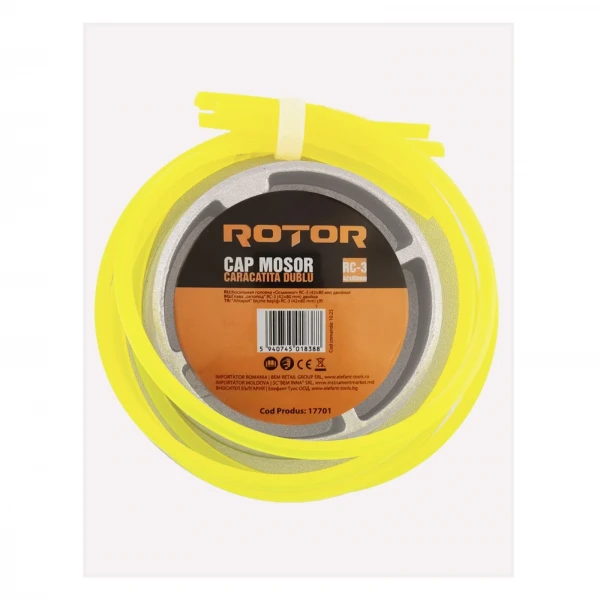 Cap mosor caracatiță 42x80 mm dublu ROTOR RC-3