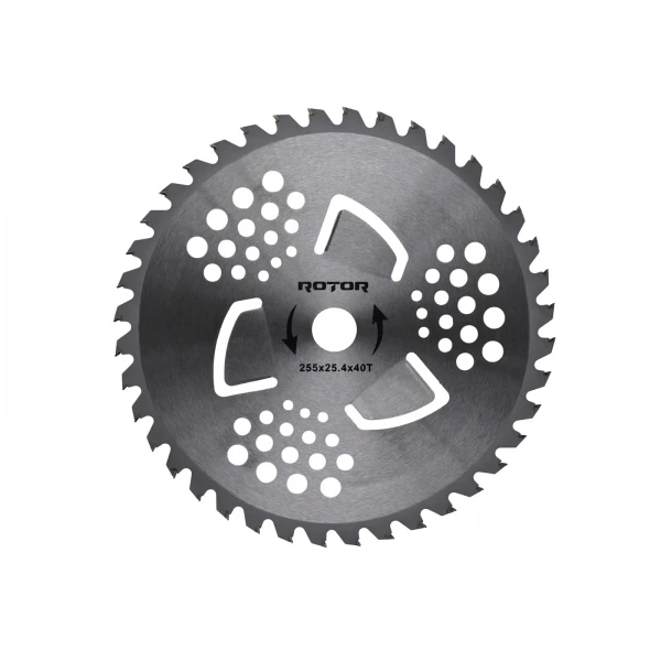 Disc motocoasă 40T cu Vidia și aripioare 255x25,4x1,3 mm ROTOR