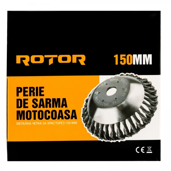 Perie de sârmă motocoasă 150 mm ROTOR
