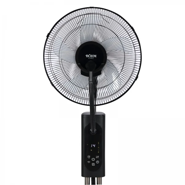 Ventilator cu pulverizare apă și umidificare 16" BÖHM BME-01A, 70W, 3 trepte de viteză, 3 moduri ventilare