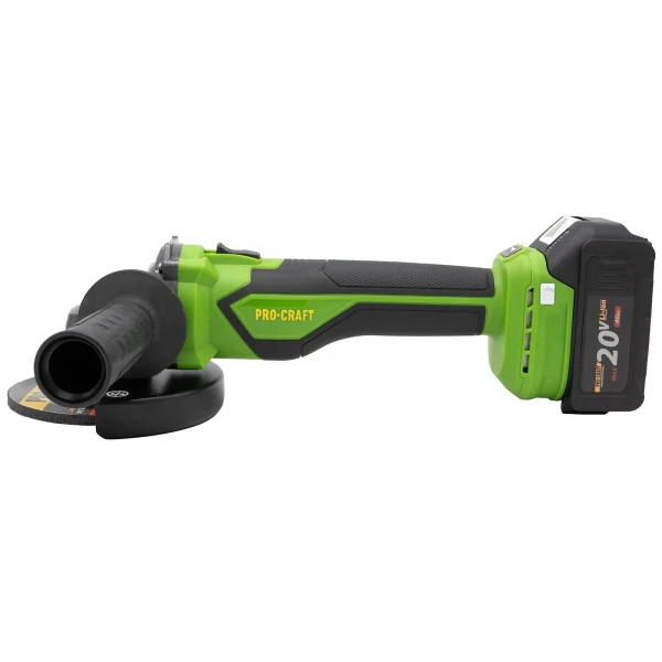 Polizor unghiular pe acumulator PROCRAFT PGA22 1 × acumulator 20V / 4Ah, Brushless