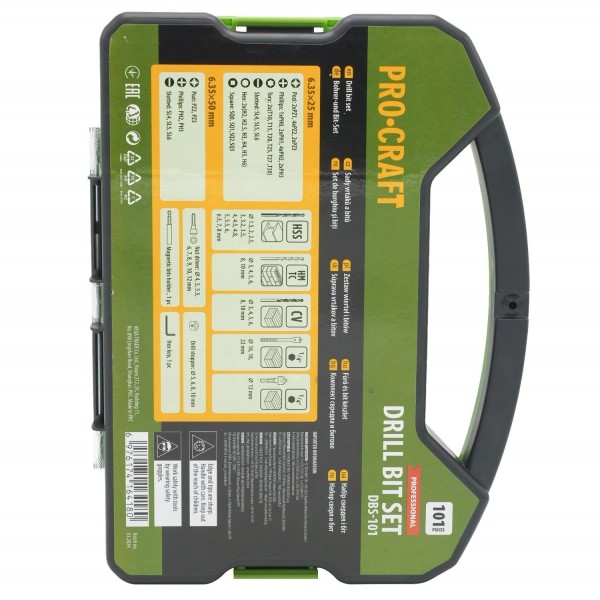 Set de biți PROCRAFT (101 piese) , DBS-101