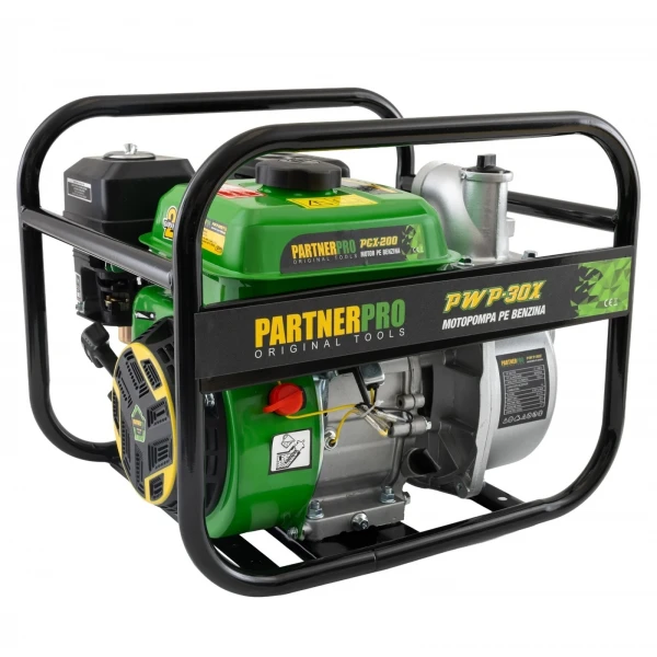 Motopompa / Pompă de apă pe benzină 2" PARTNERPRO PWP30X, 30 m³/h, 6.5 HP , MOTOR 4 Timpi