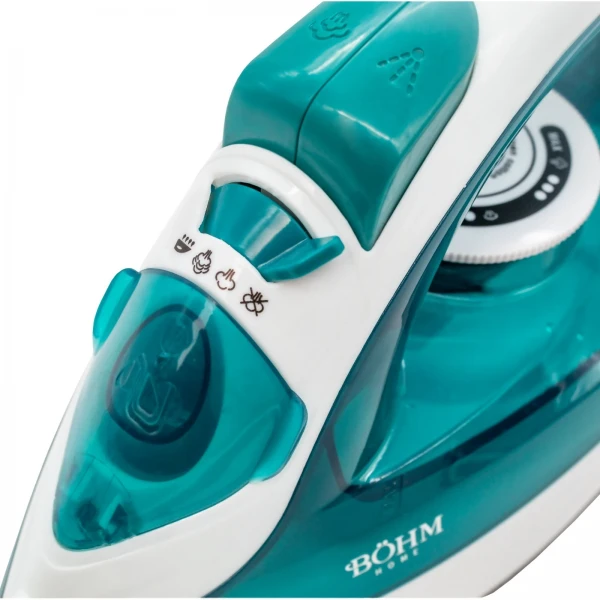Fier de calcat cu abur BÖHM Home BIC-1801BW, 1800W, rezervor 170 ml, talpa ceramica