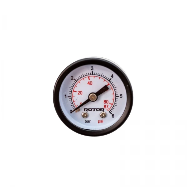 Manometru axial apa 0-6 bar, 40 mm, conexiune 1/4", ROTOR, RM-40/6A Manometru axial apa 0-6 bar, 40 mm, conexiune 1/4", ROTOR, RM-40/6A