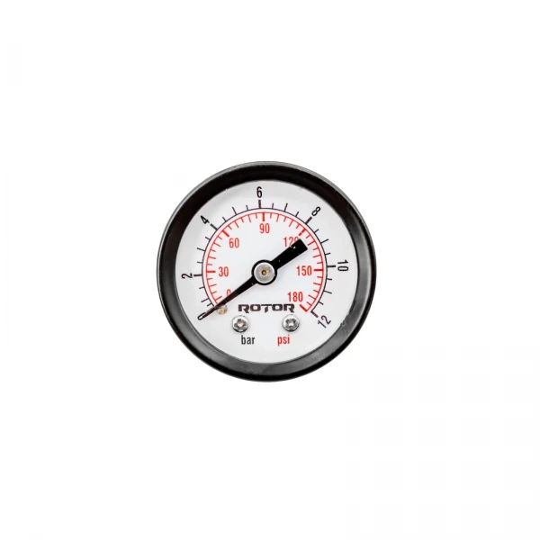 Manometru axial apa 0-12 bar, 40 mm, conexiune 1/4", ROTOR, RM-40/12A Manometru axial apa 0-12 bar, 40 mm, conexiune 1/4", ROTOR, RM-40/12A