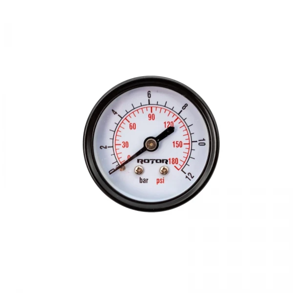 Manometru axial apa 0-12 bar, 50 mm, conexiune 1/4", ROTOR , RM-50/12A Manometru axial apa 0-12 bar, 50 mm, conexiune 1/4", ROTOR , RM-50/12A