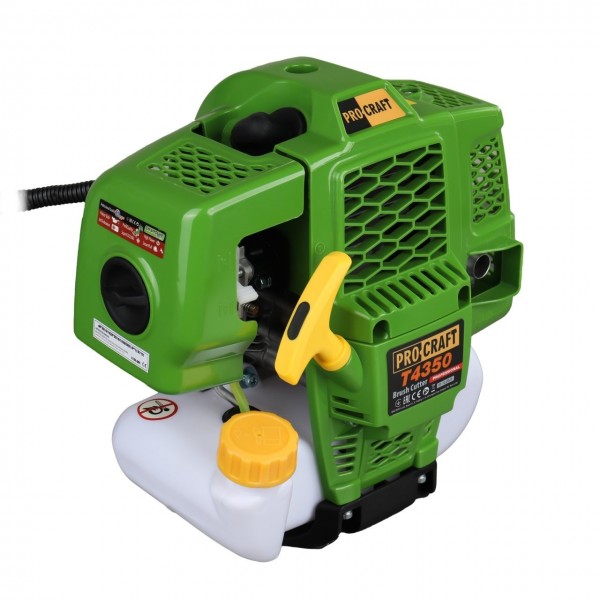 Motocoasa pe benzina Procraft T4350, 2T, 4.8 CP, 9000 rpm, 3 sisteme de taiere , motor 2 timpi