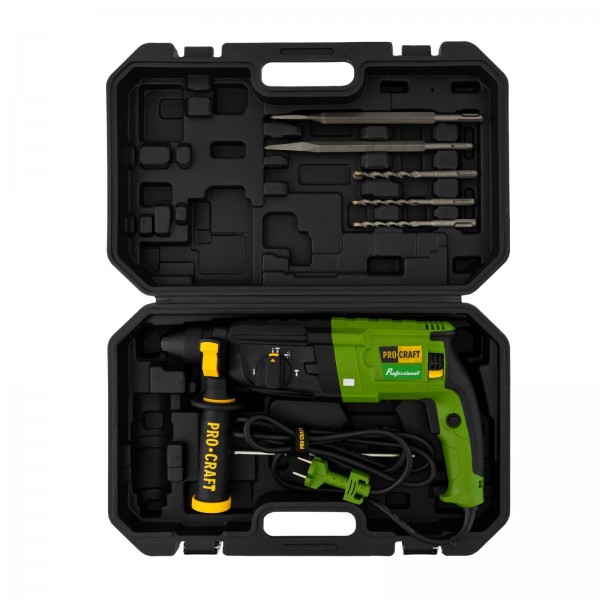 Ciocan rotopercutor electric , PROCRAFT BH1400, 790 W, 3 J , 4000 bpm , accesorii incluse