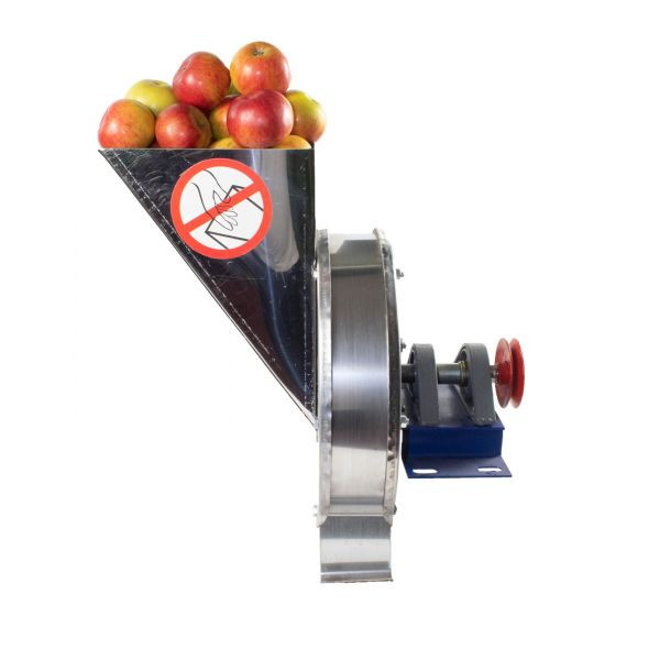Razatoare fructe Vinita, manuala fulie atasare motor, Tambur cuva inox