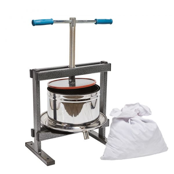 Teasc / Presa struguri Vilen Inox 10 Litri , cu picioare