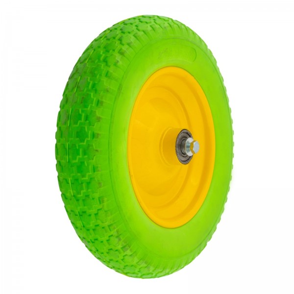 Roata Poliuretanica rulment + Ax 29x93 mm, 350x8