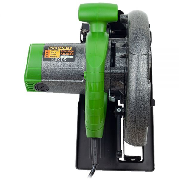 Circular electric de mana Procraft KR2830, 2.8 kW, 235 mm, 4500 rot/min