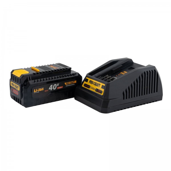 Drujba cu acumulator Procraft PKA 40LI, Li-ion, 40 V, 4.0 Ah, 5000 rotatii