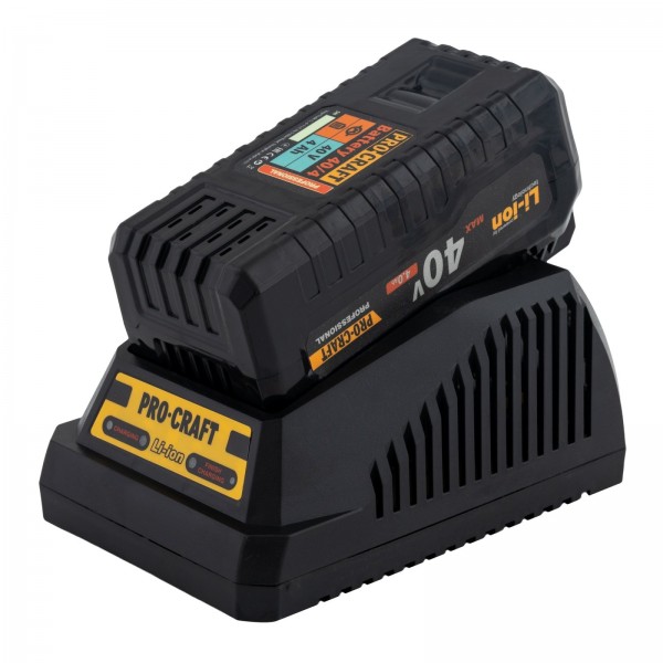 Drujba cu acumulator Procraft PKA 40LI, Li-ion, 40 V, 4.0 Ah, 5000 rotatii