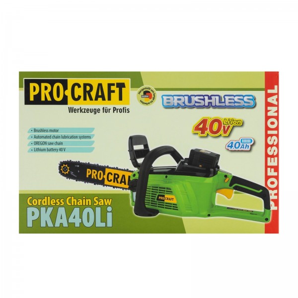 Drujba cu acumulator Procraft PKA 40LI, Li-ion, 40 V, 4.0 Ah, 5000 rotatii