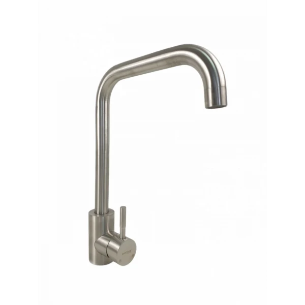 Baterie bucatarie MIXXUS SUS-011-G din otel inoxidabil, Monocomanda, Racorduri incluse