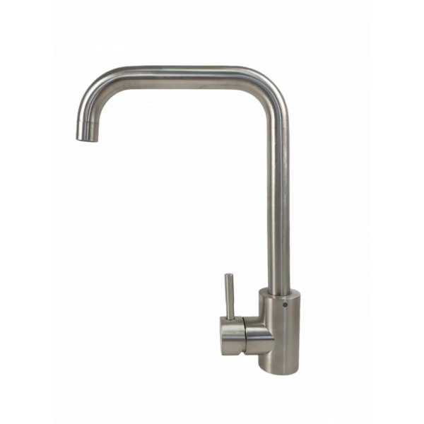 Baterie bucatarie MIXXUS SUS-011-G din otel inoxidabil, Monocomanda, Racorduri incluse