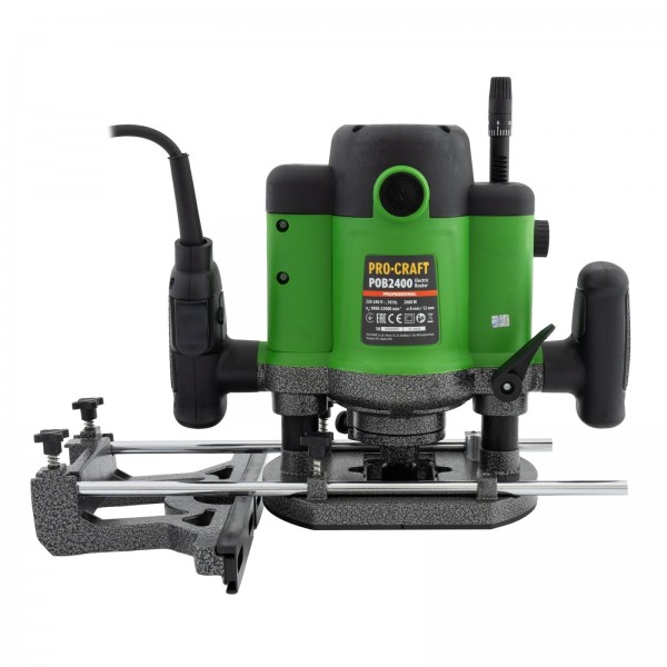 Freza PROCRAFT POB-2400 , 2000W, 23000 RPM, Set 12 freze pentru lemn