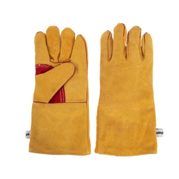 Manusi de sudura, galbene, textile