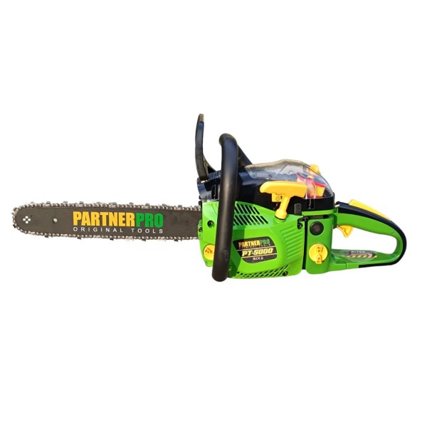 Drujba pe benzina PartnerPro PT 5000, 3.1 cp , 8500 rpm, 2 lame, 2 lanturi