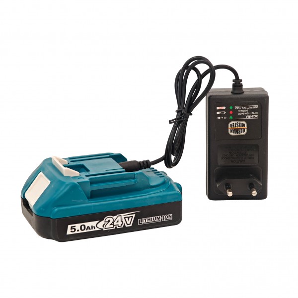 Foarfeca cu acumulator, German Meister, 24 V , 5 Ah, 30 mm, Brushless