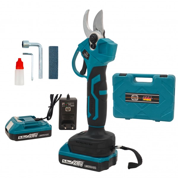Foarfeca cu acumulator, German Meister, 24 V , 5 Ah, 30 mm, Brushless