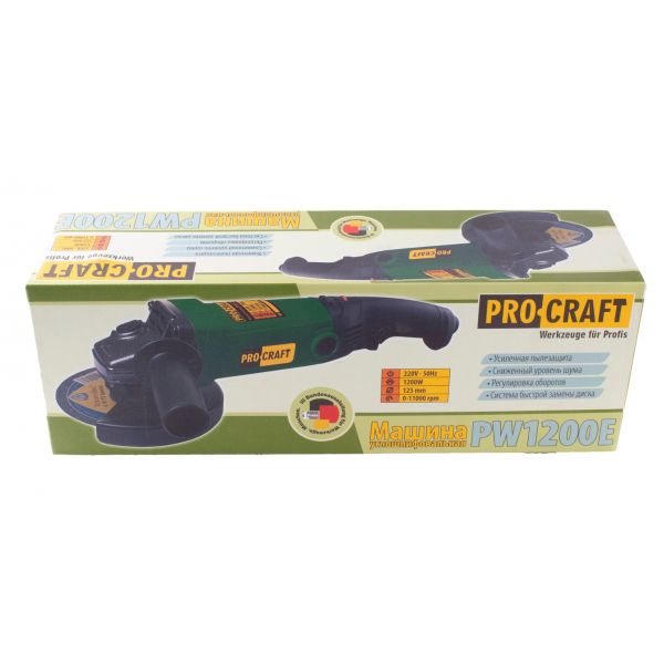 Flex Polizor Unghiular Procraft PW 1200E cu Variator, 11000 RPM, 125 mm , Putere 860W
