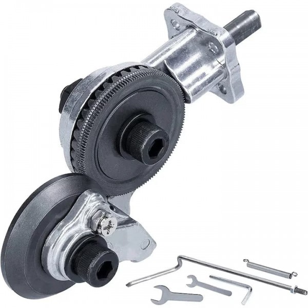 Adaptor Profesional pentru Tăiat Tablă și Metal, Compatibil cu Orice Bormașină, Tăiere Precisă